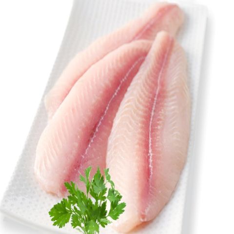 Pangasius fillets semi trimmed